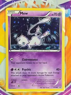 🔥2017 Mew Black Star Holo Promo XY192 XY Promos Pokemon Sleeved/PROTECTED 👍📈 - Image 3