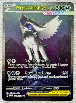 Mega Absol ex 180/132 Me01: Mega Evolution Holo SIR Rare Pack Fresh Pokemon! - Image 1