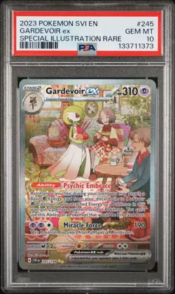 2023 POKEMON SVI EN-SCARLET & VIOLET #245 GARDEVOIR EX PSA 10 - Image 1