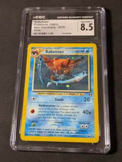 Kabutops Neo Discovery 6/75 Holo Rare Unlimited Pokemon 2001 CGC 8.5 NM/Mint+ - Image 2