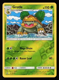 Pokemon TCG: Grotle Uncommon Reverse Holo - SM - Ultra Prism - #8/156 - Image 1
