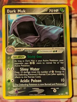 Dark Muk 16/109 Team Rocket Returns LP rare Pokemon - Image 1