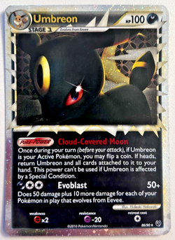 Umbreon Prime 86/90 Ultra Rare Holo Pokemon TCG HGSS Undaunted - Image 1