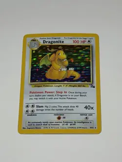 Vintage Pokemon Fossil Set Holo Rare Holographic Dragonite 4/62 WOTC Rare NM/LP - Image 1