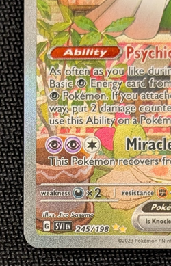 2023 Pokemon Scarlet and Violet Gardevoir ex 245/198 Special Illustration Rare - Image 5