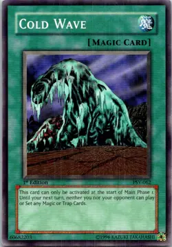 Cold Wave #PSV-062 Yugioh 1st Edition Lightly played - Image 1