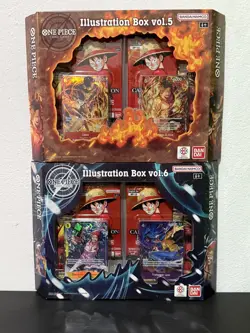 2 Boxes 1 One Piece Illustration Box Vol.5 & 1 Box One Piece Illustration Vol.6 - Image 1