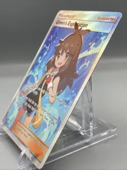 Green's Exploration (Full Art) 209/214 Sm-Unbroken Bonds Holo Pokemon Card, MP - Image 5