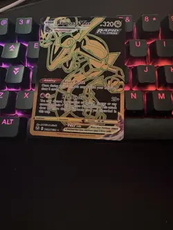 Pokemon Rayquaza VMAX Secret Rare TG29/TG30 Silver Tempest Holo 320 HP Card - Image 1
