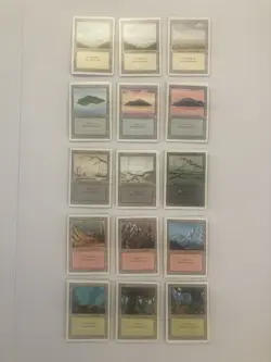Magic: The Gathering Empty Revised Box With 60 Basic Land Cards - Image 1