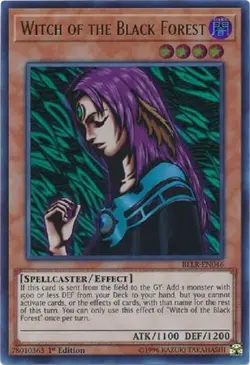 Yugioh - Witch of the Black Forest - 1st Ultra Rare NM - Free Holographic Card - Image 1