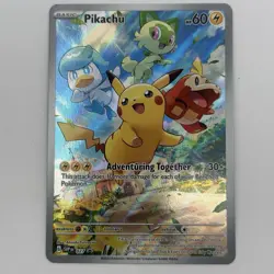Pikachu 027 SV: Scarlet & Violet Promo Cards Full Art Illustration Rare NM - Image 1