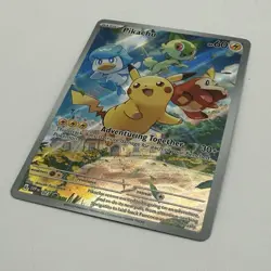 Pikachu 027 SV: Scarlet & Violet Promo Cards Full Art Illustration Rare NM - Image 3