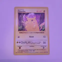 Pikachu (Red Cheeks) 58/102 Base Set (Shadowless) Pokemon Card NM 1999 Vintage - Image 1