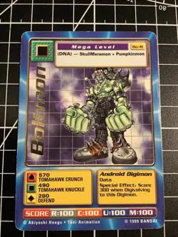 Digimon Card 1999 Boltmon BO-41 Gold Foil Bandai - Image 1