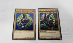 Konami Yugioh Holographic Dark Magician Card (YGLD-ENC09, ENB02) Set of 2 - Image 1