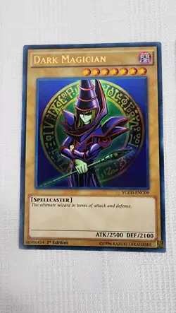 Konami Yugioh Holographic Dark Magician Card (YGLD-ENC09, ENB02) Set of 2 - Image 2