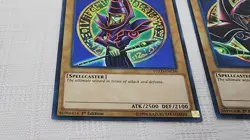 Konami Yugioh Holographic Dark Magician Card (YGLD-ENC09, ENB02) Set of 2 - Image 3