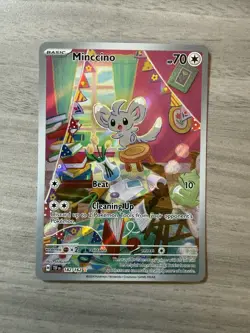 Minccino 182/162 Sv05: Temporal Forces Holo Pokemon Card NM-MINT - Image 1