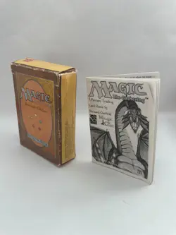 MTG Revised Edition EMPTY Starter Deck box 1994 including Guidebook [NO CARDS] - Image 1