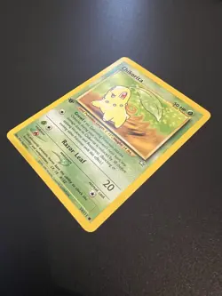 Chikorita 54/111 Neo Genesis 1st Edition 2000 Pokemon Card Common NM - Image 3