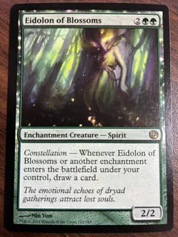 MTG - Eidolon of Blossoms 122 - Journey Into Nyx Non-Foil Rare - Near Mint - Image 1
