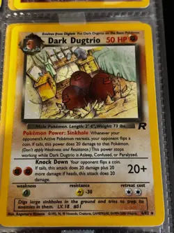 DARK DUGTRIO Pokemon Card - Unlimited Edition- Team Rocket - 6/82 - HOLO LP - Image 1