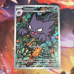 Pokemon TCG Haunter 027 Illustration Rare Full Art Stage 1 100 HP Holo Promo - Image 1