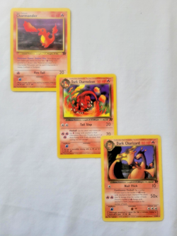 2000 Pokemon Evolution Lot Charmander Charmeleon & Dark Charizard Team Rocket HP - Image 1