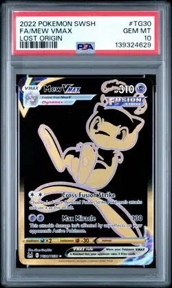 PSA 10 Mew VMax TG30 - Pokemon Lost Origin Trainer Gallery - Pokemon TCG - Image 1