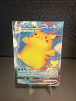 Surfing Pikachu VMAX 009/025 Celebrations Pokemon 2021 - Image 1