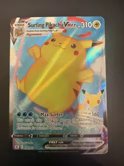 Surfing Pikachu VMAX 009/025 Celebrations Pokemon 2021 - Image 2