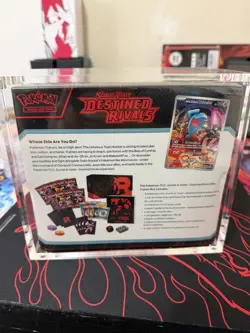 Pokemon TCG Destined Rivals ETB Factory Sealed with Magnetic Display Case New - Image 2