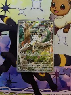 Pokemon TCG Meowth Phantasmal Flames 106/094 Holo Illustration Rare 70HP - Image 1