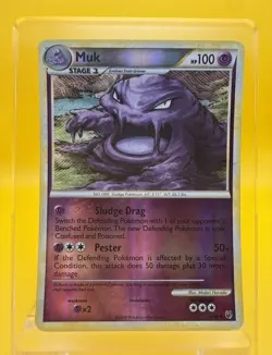 Muk 31/90 Reverse Holo - Undaunted Pokemon TCG 2010 LP - Image 2