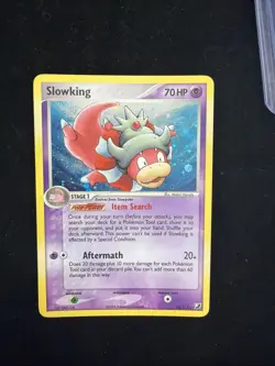 2005 Pokemon EX Unseen Forces Slowking 14/115 Holo PSA 7 NM - Image 1