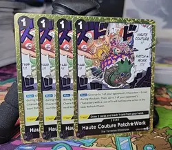 One Piece TCG X4 Haute Couture Patch Work OP05-094 R English Playset - Image 1