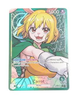 One Piece Carrot OP08-021 Alt Art Leader Two Legends NM English - Image 1
