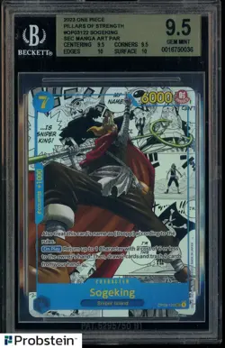 2023 One Piece Pillars of Strength OP03122 Sogeking Manga BGS 9.5 GEM MINT - Image 1