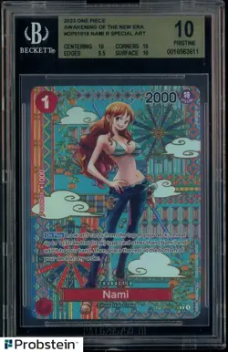 2023 One Piece Awakening of The New Era OP01016 Nami R Special BGS 10 PRISTINE - Image 1