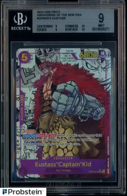 2023 One Piece Awakening of The New Era OP05074 Eustass Captain Kid Manga BGS 9 - Image 1