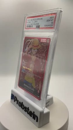 2022 One Piece ST01 Super Pre-Release #001 Monkey D. Luffy PSA 10 GEM MINT - Image 2