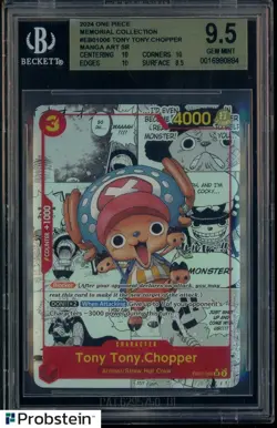 2024 One Piece Memorial Collection EB01006 Tony Tony Chopper Manga SR BGS 9.5 - Image 1