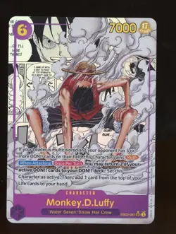 One Piece English EB02-061 Manga Alternate Art Monkey D. Luffy - Image 1