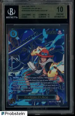2025 One Piece Carrying on His Will EB02028 Portgas D. Ace SP BGS 10 PRISTINE - Image 1
