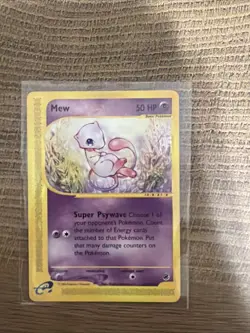 MEW 55/165 Expedition Base Set E-SERIES NON-HOLO rare Pokemon TCG card NM+ - Image 1