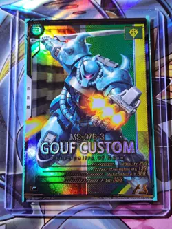 MS-07B-3 GOUF CUSTOM AB02-011 Gundam Arsenal Base Card - Image 1
