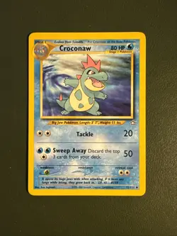 Croconaw 32/111 Neo Genesis Uncommon Vintage Pokemon Card TCG English LP - Image 1