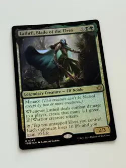 Lathril, Blade of the Elves #242 ~ Foil ~ Rare ~ FDN Foundations MTG - NM / Mint - Image 1