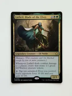 Lathril, Blade of the Elves #242 ~ Foil ~ Rare ~ FDN Foundations MTG - NM / Mint - Image 2